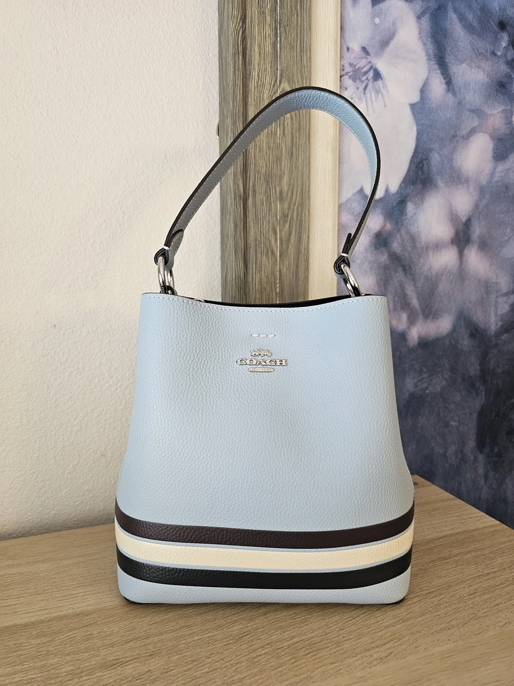 ✨ COACH Small Town Bucket Satchel/Shoulder Purse 💙 (Like New!) - Picture 1 of 16